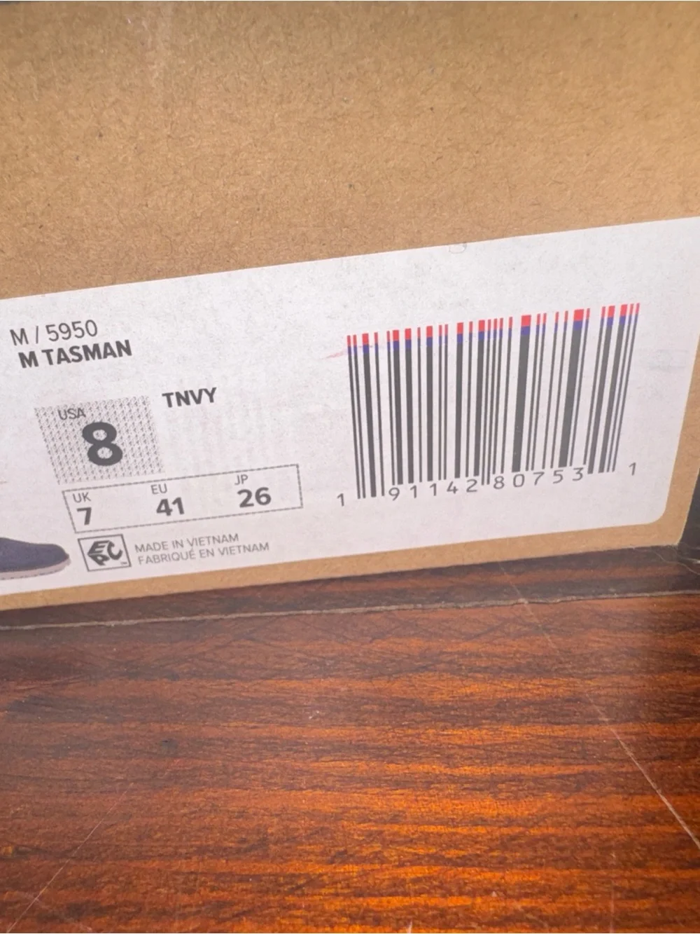UGG Tasman Slippers – True Navy (TNVY) Men’s Size 8 Women’s 9–9.5 New in Box